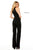 Sherri Hill - 52392 High Halter Neckline Jumpsuit In Black