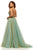 Sherri Hill - 52404 Scoop Beaded Dress In Gold and Blue