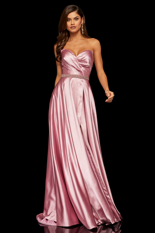 Sherri Hill - 52415 Sherri Hill Full Figured Sweetheart Dress 52415 In Pink