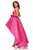 Sherri Hill - 52418 Embossed Brocade High Low Strapless Dress In Pink