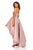 Sherri Hill - 52418 Embossed Brocade High Low Strapless Dress In Pink