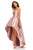 Sherri Hill - 52418 Embossed Brocade High Low Strapless Dress In Pink
