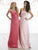 Damas - 52420 Strapless Pleated A-line Dress With Lace Up Back