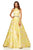 Sherri Hill - 52425 Full Figured Beaded Long Dress In Yellow