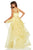 Sherri Hill - 52447 Illusion Long A-line Dress In Yellow