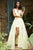 Sherri Hill - 52458 V-Neck Mikado Long Dress In Yellow