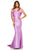 Sherri Hill - 52471 Mikado Fitted Open Back Dress with Ruffles In Purple