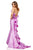 Sherri Hill - 52471 Mikado Fitted Open Back Dress with Ruffles In Purple