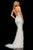 Sherri Hill - 52517 Halter Neck Beaded Trumpet Dress In White