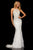 Sherri Hill - 52517 Halter Neck Beaded Trumpet Dress In White