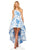 Sherri Hill - 52530 Single Shoulder A Line Dress In White and Blue