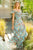 Sherri Hill - 52533 Cold Shoulder A-line Long Dress In Blue and Multi