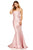 Sherri Hill - 52544 Bow Accent Embroidered Mermaid Gown In Pink