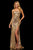 Sherri Hill - 52558 Allover Sequin Scoop Fitted Dress In Gold