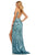 Sherri Hill - 52558 Allover Sequin Scoop Fitted Dress In Blue