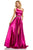 Sherri Hill - 52565 Silk Satin One Shoulder A Line Dress In Pink