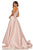 Sherri Hill - 52573 Lace Racerback Halter Satin Dress In Pink