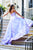 Sherri Hill - 52581 Full Figured Applique Ruffled Slit Dress In Purple