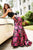 Sherri Hill - 52628 Two Piece Mermaid Printed Dress In Black and Pink