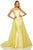 Sherri Hill - 52638 Square Full Figured Dress In Yellow