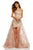Sherri Hill - 52648 Sweetheart Strapless Embroided Dress In Pink and Neutral