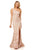Sherri Hill - 52654 Asymmetric Fitted Applique Dress In Pink