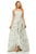 Sherri Hill - 52665 Scoop A Line Long Dress In White and Multi