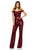 Sherri Hill - 52684 Sequined Off-Shoulder Jumpsuit In Red