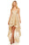 Sherri Hill - 52694 V-Neck High Low Dress In Gold