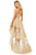 Sherri Hill - 52694 V-Neck High Low Dress In Gold