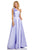 Sherri Hill - 52720 Floral Applique Single Shoulder Mikado Dress In Purple