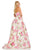 Sherri Hill - 52723 Full Figured Strapless Dress In White and Pink