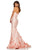 Sherri Hill - 52744 Strapless Flower Appliqued Fitted Dress In Pink