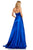 Sherri Hill - 52750 One Shoulder Charmeuse Long A Line Dress In Blue