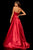 Sherri Hill - 52750 One Shoulder Charmeuse Long A Line Dress In Red