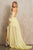 Sherri Hill - 52756 Off The Shoulder Two Piece Dress With High-Low Hem In Yellow