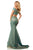 Sherri Hill - 52757 Two-Piece Off Shoulder Long Fitted Dress In Green