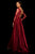 Sherri Hill - 52765 Lace Long Sleeve Bateau Charmeuse A-line Dress In Red