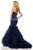 Sherri Hill - 52775 One Shoulder Ruffle-Tiered Mermaid Dress In Blue