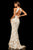 Sherri Hill - 52778 Halter Fitted Lace Dress In White and Neutral