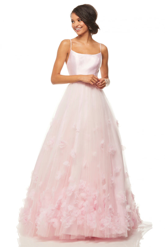 Sherri Hill - 52828 Mikado Long A Line Dress In Pink
