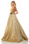 Sherri Hill - 52832 Sweetheart Long Gold Dress In Gold