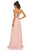 Sherri Hill - 52839 Taffeta Lace-up Back Long Chiffon Dress In Pink