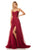 Sherri Hill - 52840 Strapless Sweetheart Pleated Chiffon Gown In Red