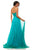 Sherri Hill - 52840 Strapless Sweetheart Pleated Chiffon Gown In Green