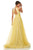 Sherri Hill - 52859 Halter Long Yellow Dress In Yellow