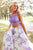 Sherri Hill - 52870 Two Piece Lace A-line Dress In White and Purple