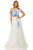 Sherri Hill - 52910 Two Piece Tulle Dress In White and Blue