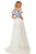 Sherri Hill - 52910 Two Piece Tulle Dress In White and Blue