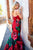 Sherri Hill - 52930 Red Mermaid Dress In Red and Black